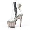 Pleaser - ADORE1018CT Bottes de plateforme, Pole dance chaussures - Chaussures de pole dance - Gris/Transparent Product image